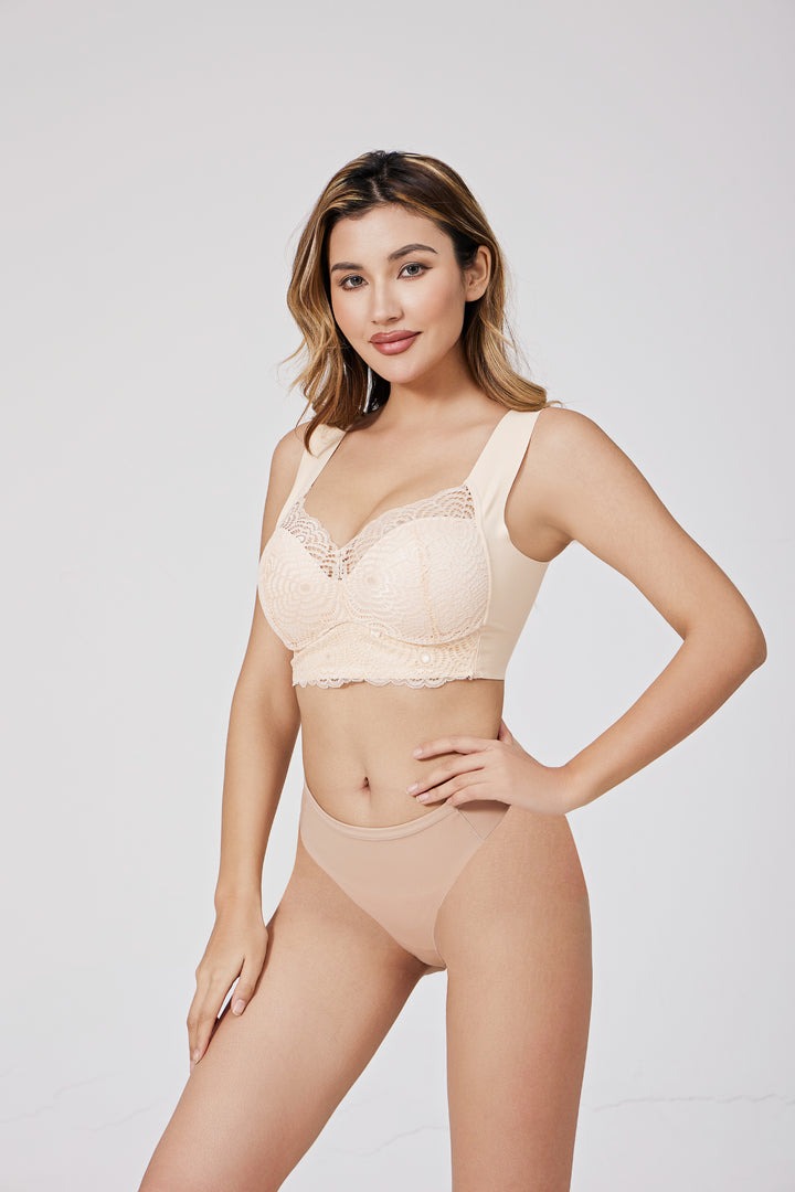 MOLIVIO | Comfortabele & Ondersteunend Zwarte Kant Lingerie Set | 1+1 Gratis