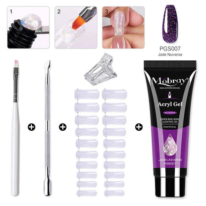 MOLIVIO | Acryl Gel Snel Nagelverlenging Kit | 1+1 Gratis