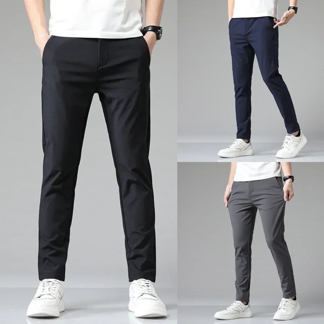 MOLIVIO | Dagelijkse Fit Chino Broek | 1+1 Gratis