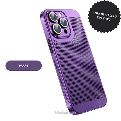 MOLIVIO | Verkoelend iPhone Hoesje | 1+1 Gratis