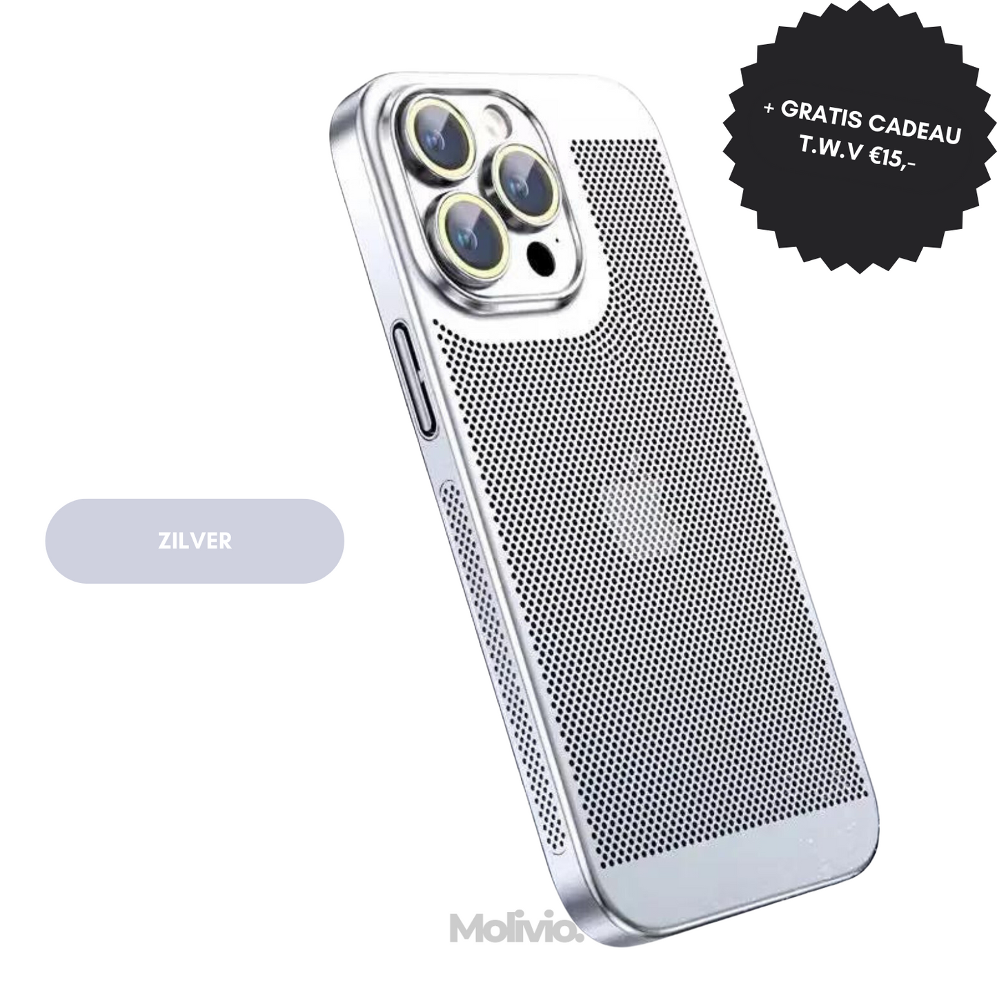 MOLIVIO | Verkoelend iPhone Hoesje | 1+1 Gratis